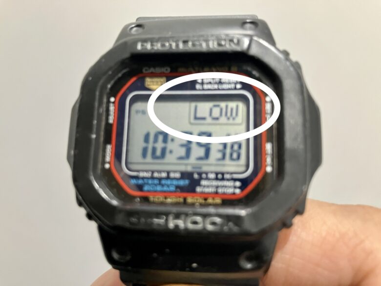 Gショック電池残量